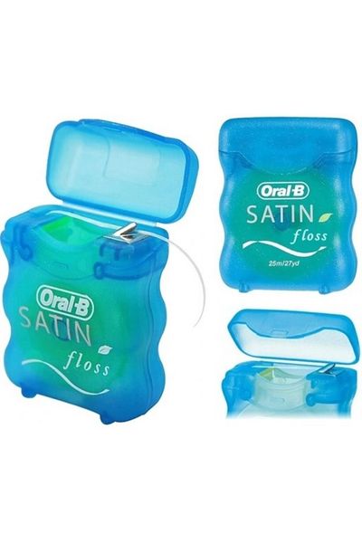 Oral-B Set de 4 ațe dentare satinate, 25 m
