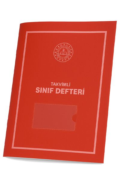 Gülpaş Classroom Notebook with Calendar Red Plastic Cover Primary School 390