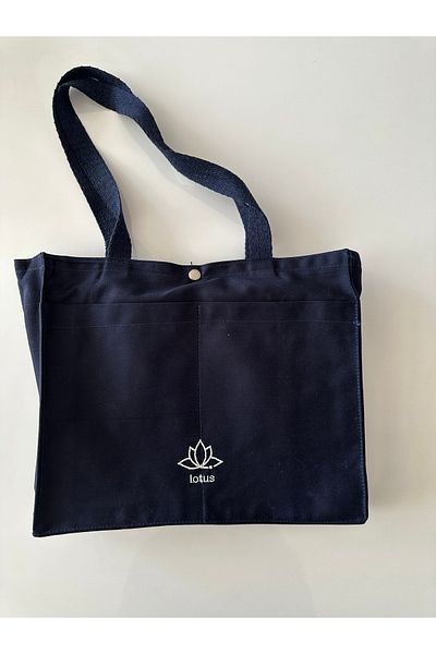 LTS bag Linen Shoulder Bag [Navy Blue]