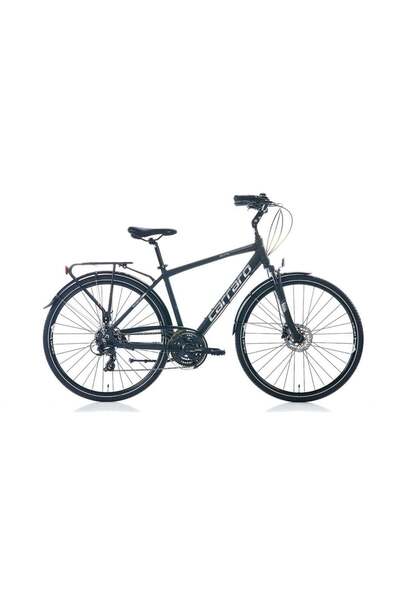 Carraro Elite 706 Men's City Bike 520H Hd 28 Rim 21 Speeds Matte Black Gray Chrome