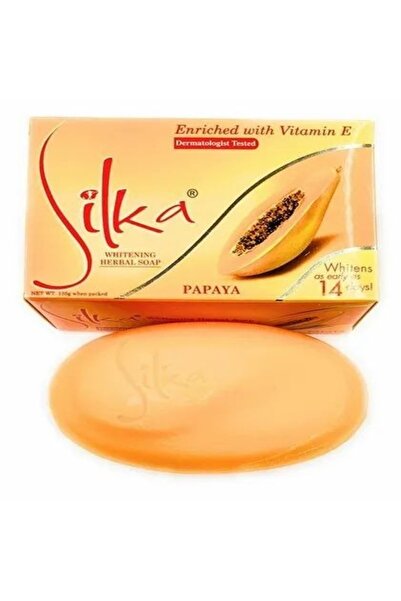 Silka Papaya Skin Whitening Herbal Soap 3x135g