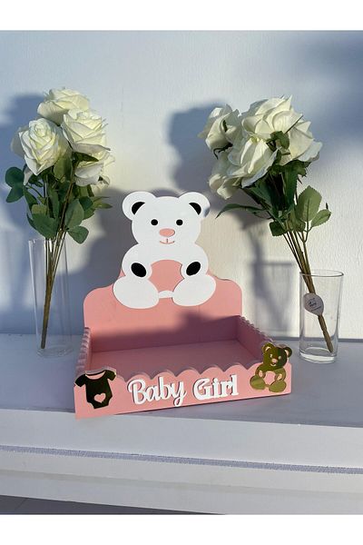 Generica Pink wooden stand for newborns, 30*20*40 cm