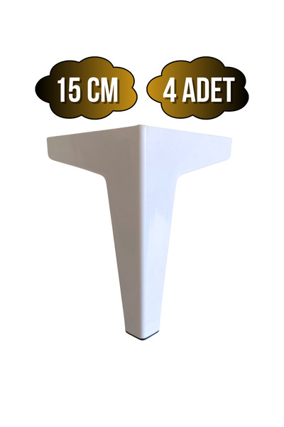 DSYapıAksesuar Sparrow Flat 15CM plastične noge za stol i ormarić (15CM) (BEL...