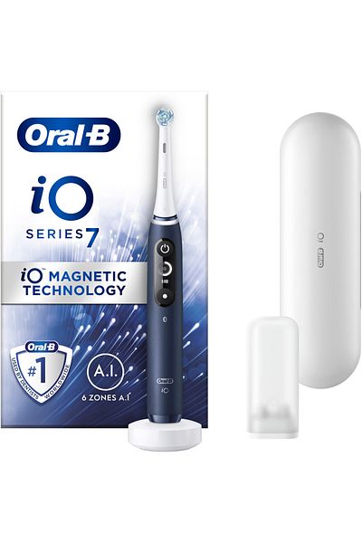 Oral-B Periuță de dinți electrică iO7 cu tehnologie magnetică și micro-vibrații, inteligență artificială