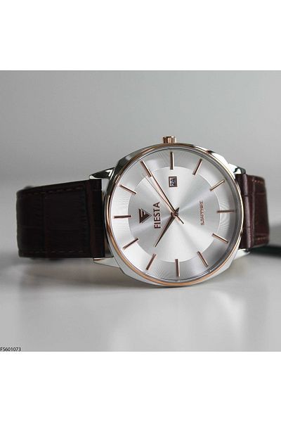Fiesta Fs601073 Men's Wrist Watch with Leather Band