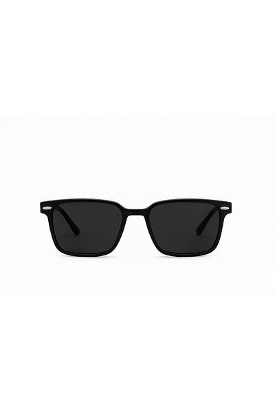 LUNOX Polarized Unisex Black Sunglasses