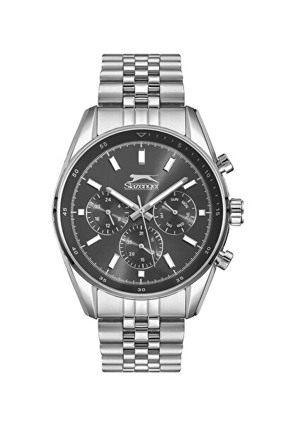 Slazenger Sl.09.1934.2 Men's Wristwatch Silver Inside Black Color