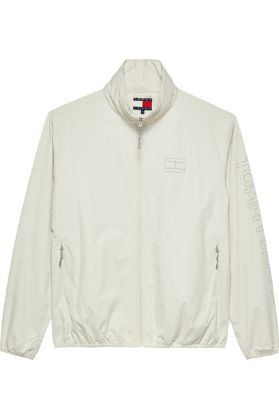 Tommy Hilfiger Tjm Perforated Logo Erkek Beyaz Rüzgarlık