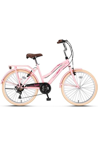 Genel Markalar 2441 STITCH-L KADIN ŞEHİR BİSİKLETİ V 24 JANT 7 VİTES PEMBE