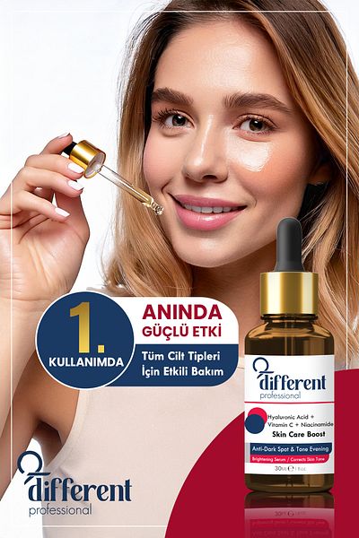 DİFFERENT PROFESİONAL Skin Tone Equalizing Anti-Blemish and Brightening Skin Care Serum 30ml