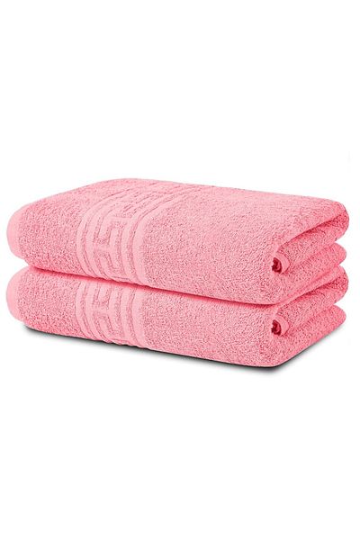 Modis Set of 2 Bath Towels, Cotton, Modis, 50X90 cm, Pink