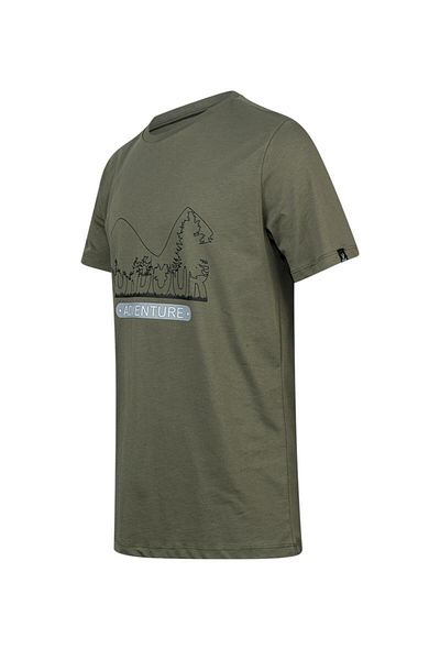 2AS Tricou cu gâtul O pentru bărbați cu imprimeu Alex 016