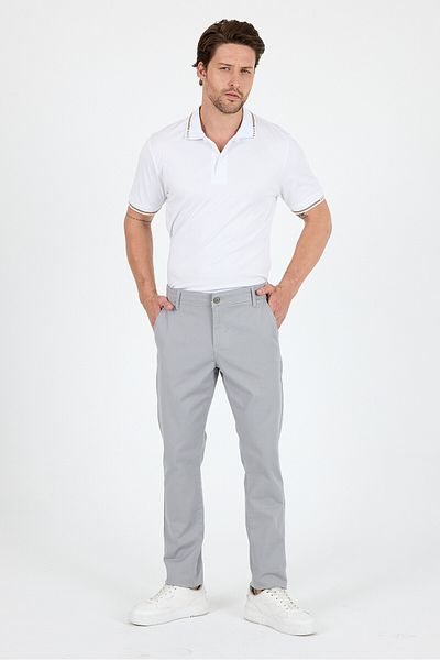 Rodi Men's Slim Fit Chino Trousers – 98% Cotton 2% Elastane Comfortable Stylish Daily Flexible Fabric Trousers 1012