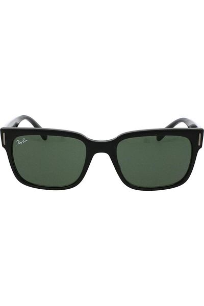 Ray-Ban Ray-Ban Jeffrey RB2190 901/31 – Unisex, Black, Green Classic G-15 Lenses, Size 55