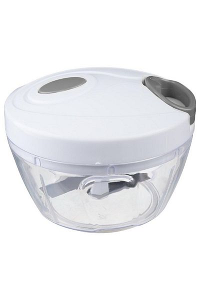 FİVE Simply Smart Polystyrene Manual Mini Food Chopper White and Clear