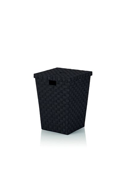 Kela Alvaro laundry basket black, 40x40x52cm