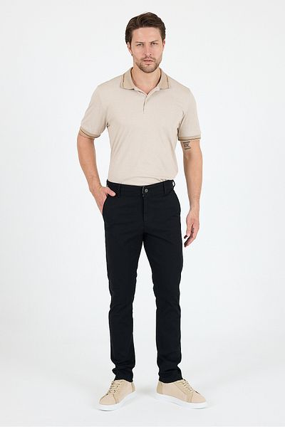 Rodi Men's Slim Fit Chino Trousers – 98% Cotton 2% Elastane Comfortable Stylish Daily Flexible Fabric Trousers 1012