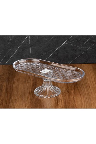 TOHFAT-AL MAIDAH Large Dior Oval Serving Platter with Base