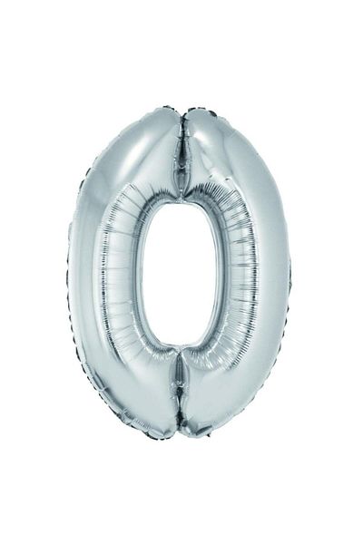 daço Foil Ball Number 0 Silver Daco, 85 cm