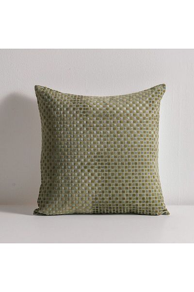 Danube Home Gleam Yarn Dyed Cushion Cover - Multi-Color - 50x50 cm | Cotton Couch Pillow Cover