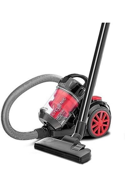 Blackdekor Black & Decker Multi-Cyclonic Bagless Corded Canister Vacuum Cleaner with 6 Stage Filtration, 1400 W