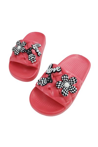 OEM Women's cheerful slippers with a cute pattern, with a platform, made of EVA material, H07-1
