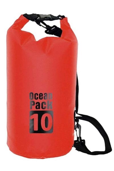 huitich 10L Red Single-Strap Waterproof Outdoor Sport PVC Bag