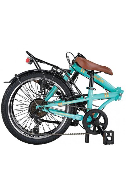 Ümit ÜMİT 2034 CUNDA-FOLDING KATLANIR BİSİKLET V 20 JANT 6 VİTES TURKUAZ/GOLD