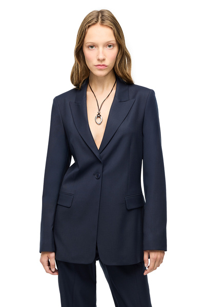 Perspective Navy Blue Gemas Regular Fit Jacket