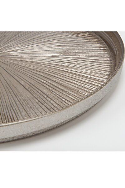 Secret de Gourmet Elegant Round Shaped Glass Astra Dessert Plate Champagne 21cm