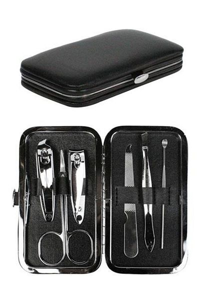 MACON 6 Piece Manicure / Pedicure Travel Grooming Kit