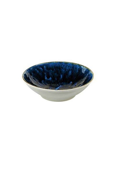 Kütahya Ocean Dishwasher Safe Porcelain Round Bowl Blue and White 24cm