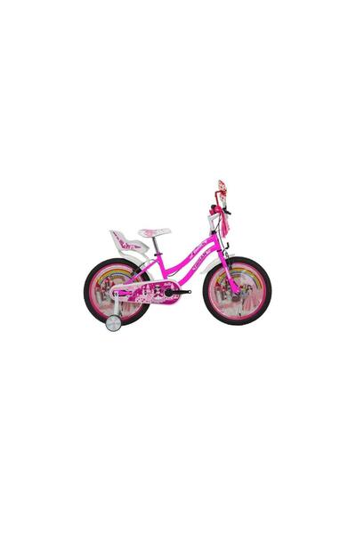 Bisan Queen Kız Çocuk Bisikleti 28cm V 20 Jant Pembe Yeşil