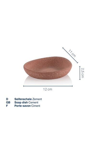 Kela Sapuniera Roda ciment terra 12.0x11.0x2.5cm