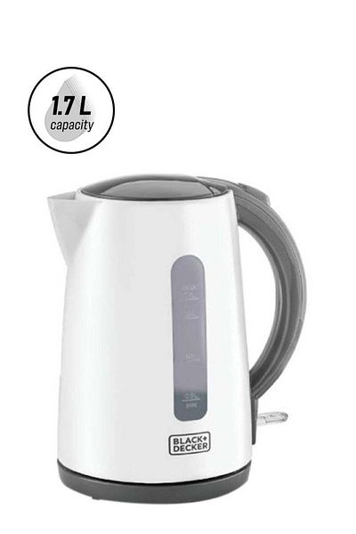 Decker BLACK+DECKER Cordless Electric Kettle, Quick Boiling, Lightweight Design, 360° Swivel Base, Auto Sh