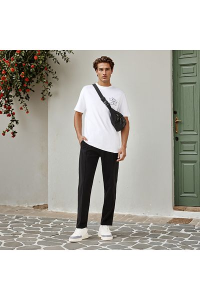 Kappa Kappa Panelled Track Pants with Drawstring Closure and Pockets
