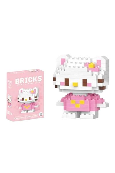 Toum Kitty Bricks Small Particle 3D Puzzle Lego Desktop Decoration