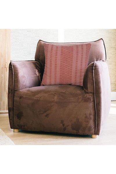 Danube Home Gleam Dyed Open Weave Cushion Cover Rose 45x45 Cm | Cotton Couch Pillow Cover