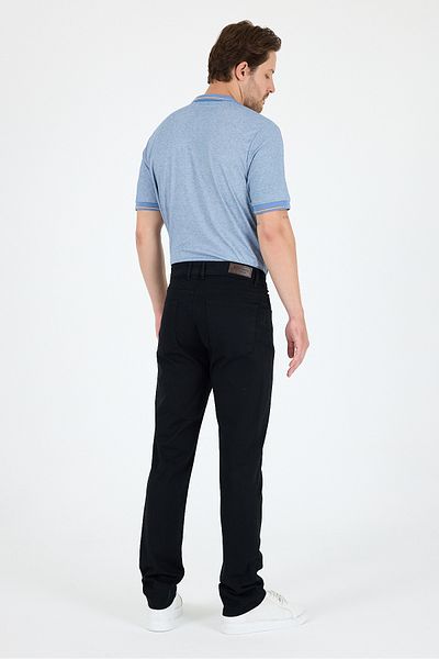 Rodi Men's Regular Fit Gabardine 98% Cotton 2% Elastane Comfortable Casual Classic Straight Cut Trousers 1162