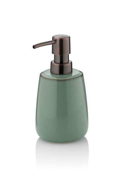 Kela Liana ceramic soap dispenser, green pine, 300 ml