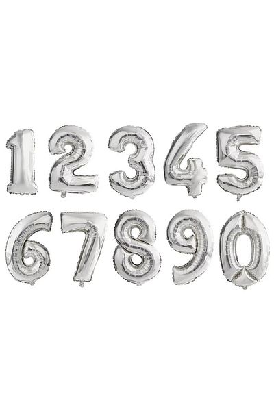 daço Foil Ball Number 0 Silver Daco, 85 cm