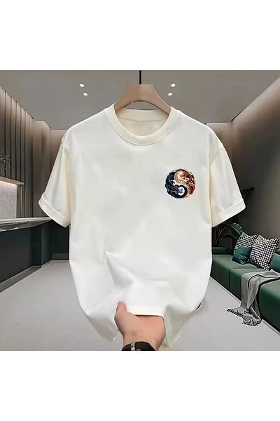New Shine COPY - Tricou unisex oversize Dragon Dragon cu imprimeu pe spate