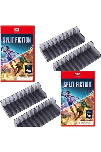 Nintendo Split Fiction Nintendo Switch 2 Game with XTRIZ Gaming CD Storage Rack