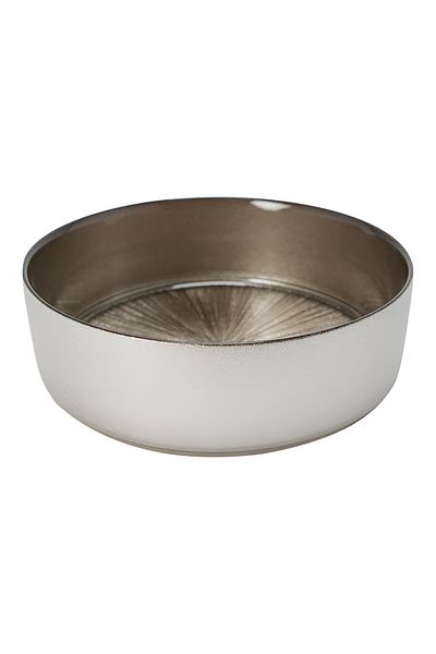 Secret de Gourmet Long Lasting Astra Glass Decorative Serving Bowl Champagne 15 x 15cm