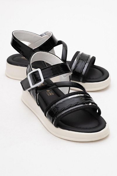 CCWAY AYAKKABI Children's Sandals 26-30 Black