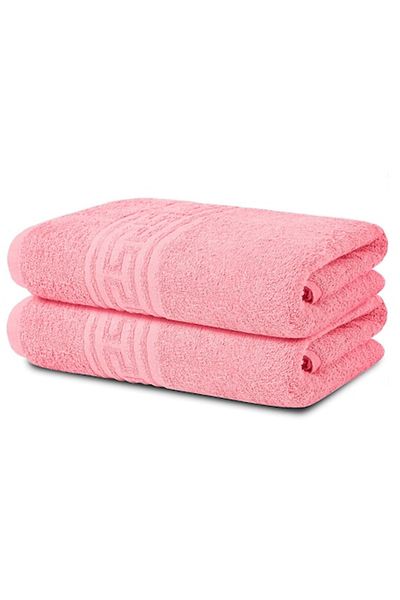 Modis Set of 2 Bath Towels, Cotton, Modis, 50X90 cm, Pink