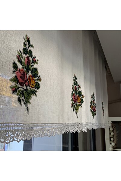 OYA home Kaneviçeli & Dantelli Perde -85*190 cm