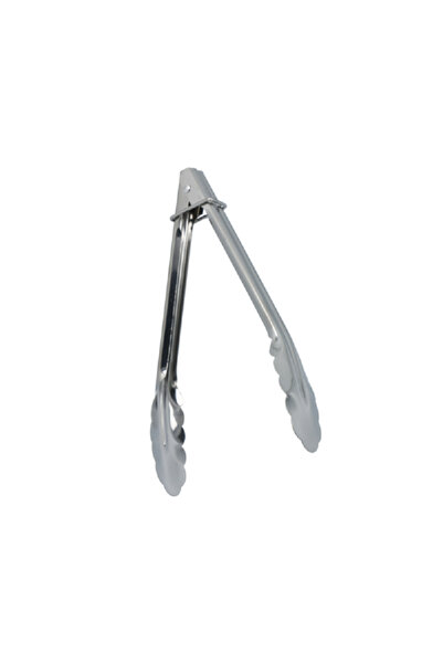 Chef Craft Classic Clam Shell Durable Stainless Steel Tongs Silver 9inch