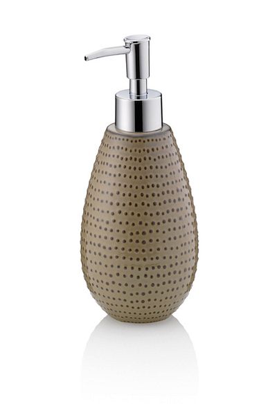 Kela Dots ceramic mocha soap dispenser 350 ml