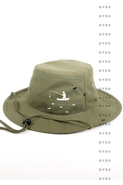 GYES Safari Fisherman Printed Hat Unisex Foldable Standard Size